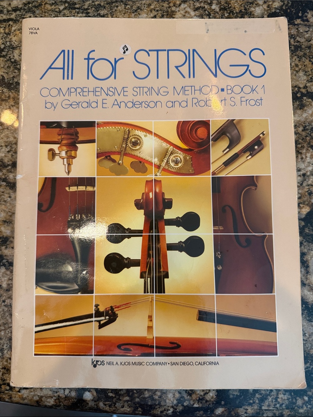 All for Strings viola instruction/method book in very clean preowned condition.